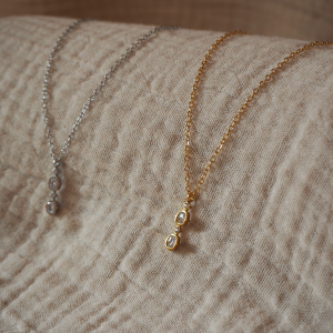 Collier or et argent en acier inoxydable classe