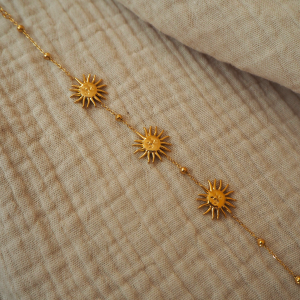 Bracelet soleil doré