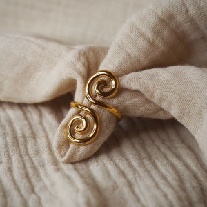 Bague boheme en acier inoxydable ajustable NOMAD