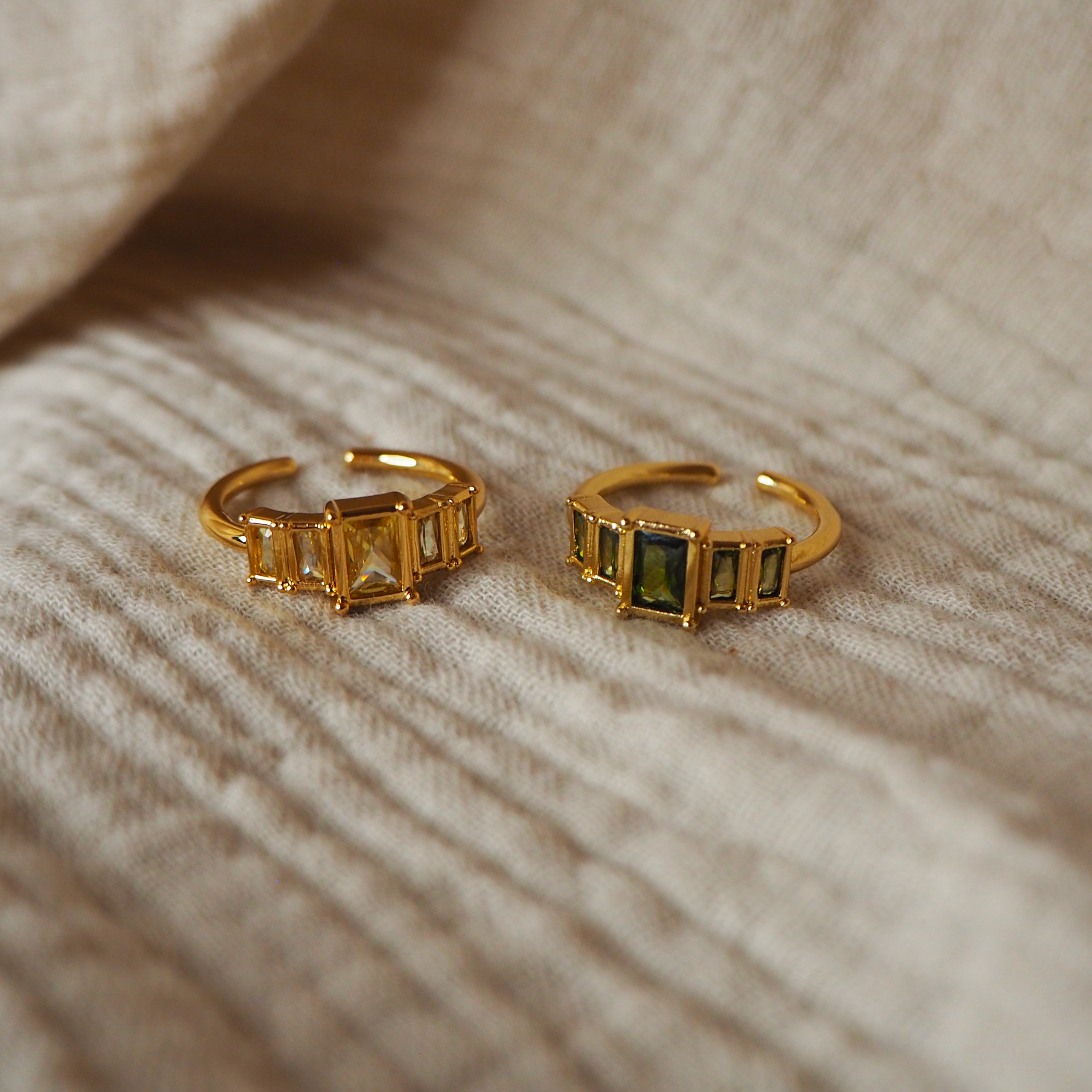 NAÏA | Bague pierres en acier inoxydable – Image 2