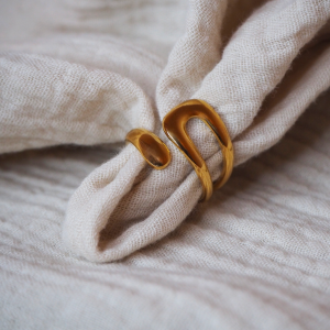 Bague en acier inoxydable géométrique réglable
