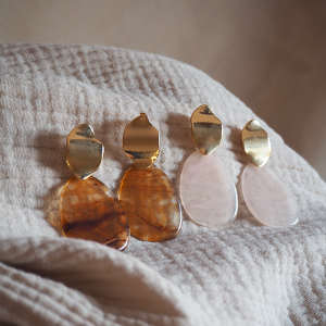 HESTIA | Boucles d'oreilles colorées en acier inoxydable