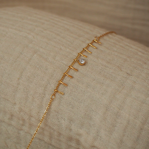 NELIA | Bracelet strass en acier inoxydable